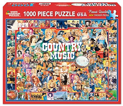 White Mountain Puzzles Country Music 1000 Piece Jigsaw Puzzle New
