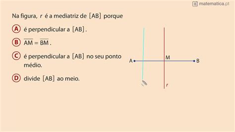 Mediatriz De Um Segmento