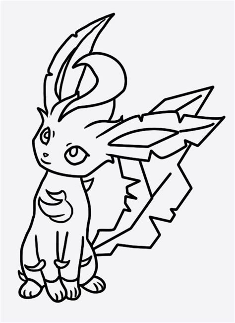 Leafeon Coloring Page 2 By Bellatrixie White On Deviantart
