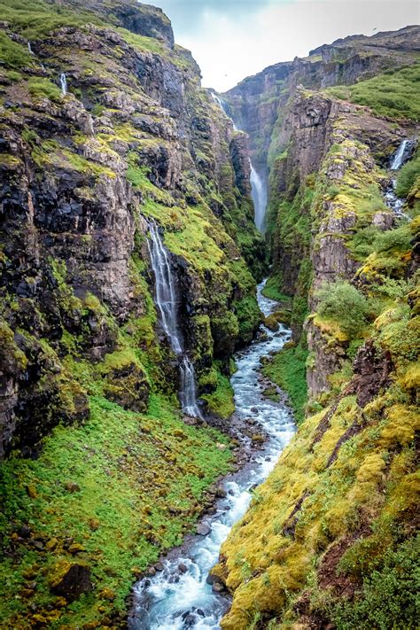 The View Leading Up To Glymur The 2nd Tallest Waterfall In Iceland