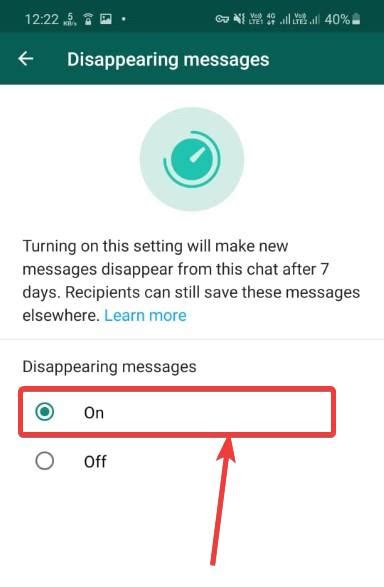How To Use The Disappearing Messages Feature On Whatsapp And Whatsapp