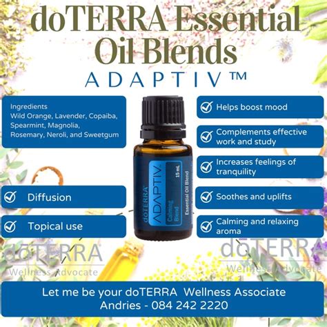Adaptiv Ml Blend Doterra Essential Oils Kimberley Online Store