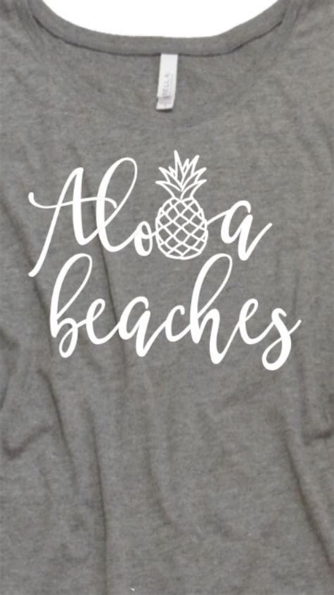 Aloha Beaches Pineapple T Shirt Perfect For Your Beach Vacation
