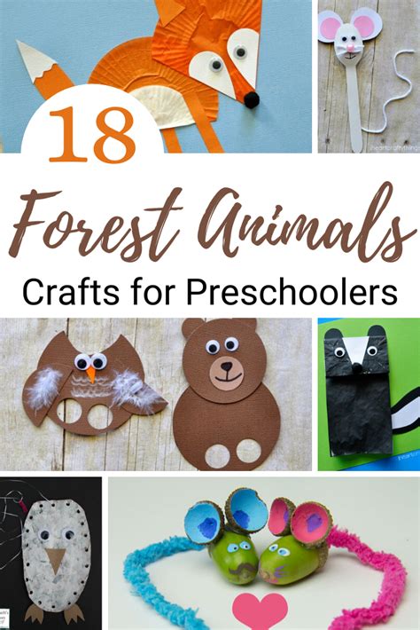 25 Fantastic Forest Animals Crafts For Kids Of All Ages Animal Crafts