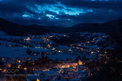 Popular On 500px Winternight In The Black Forest By