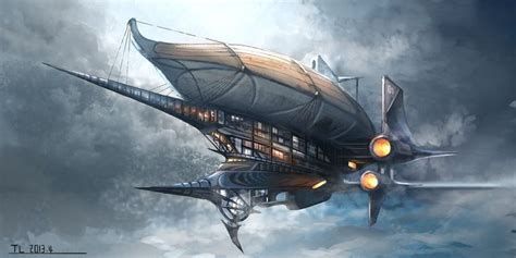Rasgacéu Steampunk ship Steampunk airship Steampunk art