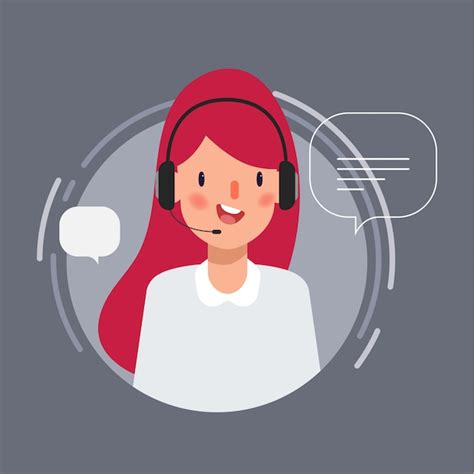 Premium Vector Animation Scene For Character In Call Center