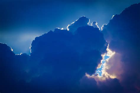 Dramatic Blue Clouds Free Stock Photo Public Domain Pictures