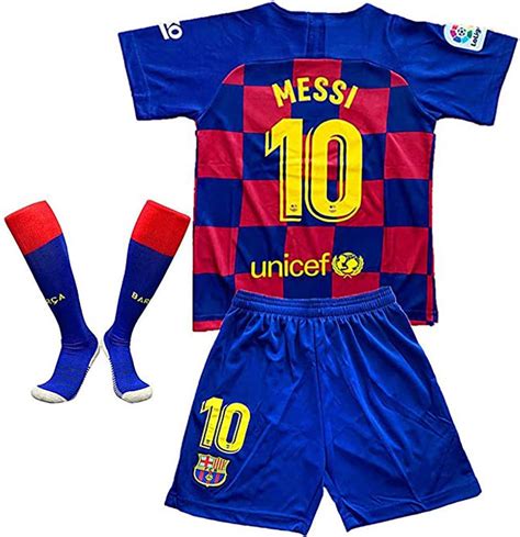 Mblle 10 Messi Barcelona Home New Season Playera Deportiva Para