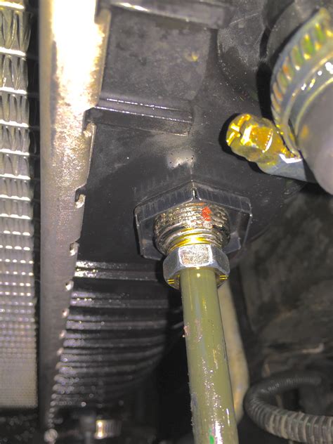 Leaking Redtransmission Oil Cooler Line At Radiator Connection Gm