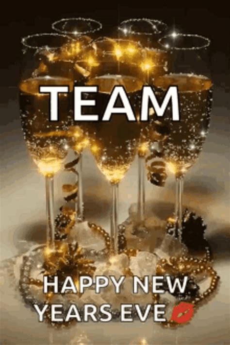 Team Happy New Years Eve Sparkling Champagne 