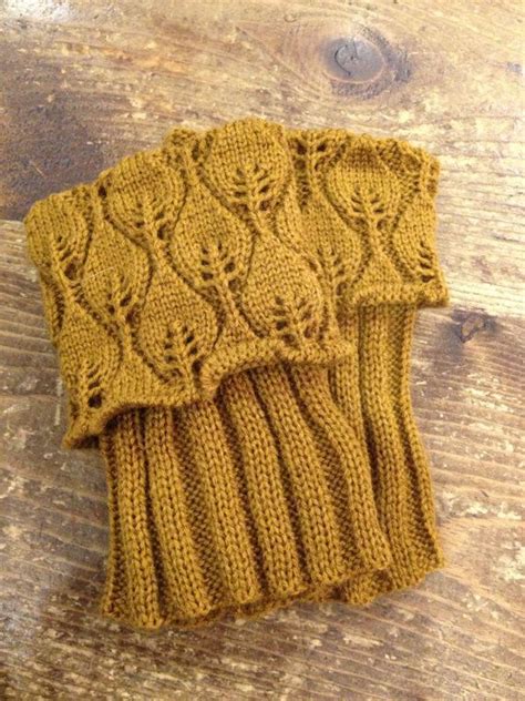 Click to buy a pdf. Free Boot Cuff Knit Pattern | Knitted boot cuffs, Lace ...