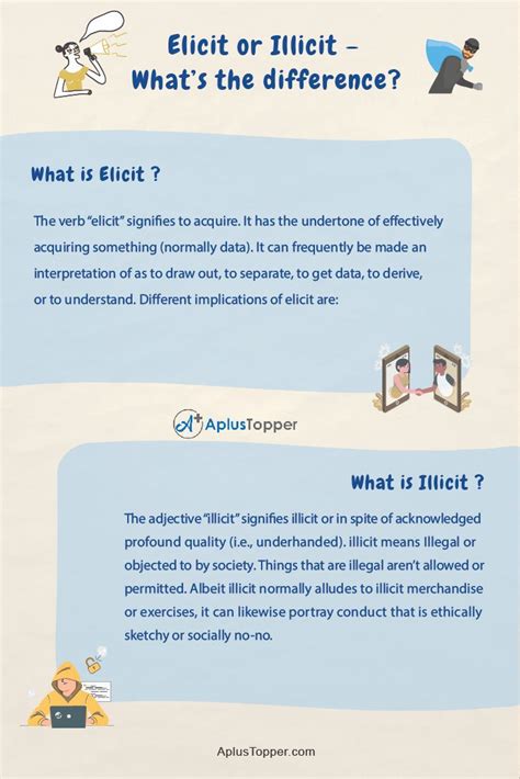 Elicit Vs Illicit Elicit And Illicit Both The Words Look And Sound