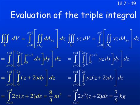 Triple Integrals Presentation