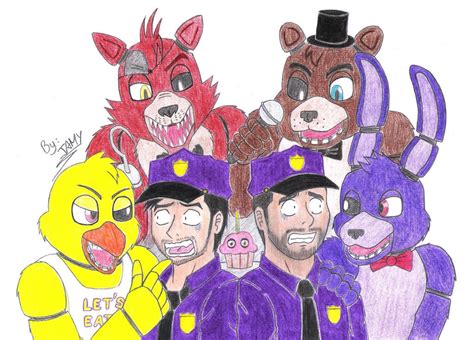 Five Nights At Freddys Night Guardssecurity Guard By Otaku Jamy On