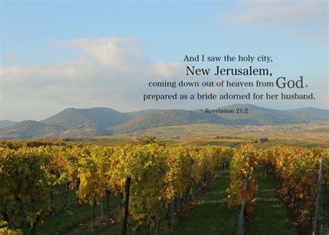 Rev 212 And I Saw The Holy City New Jerusalem Coming Down Out Of