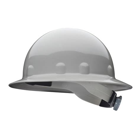 Fibre Metal E1rw Full Brim Hard Hat Ratchet Suspension Gray
