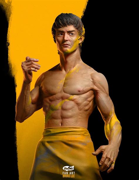 Artstation Bruce Lee Kontorn Boonyanate Bruce Lee 3d Characters