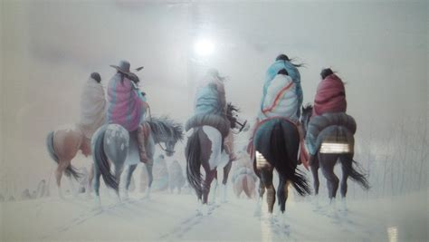 Trail Of Tears Watercolor By Donald Vann Christmas American Indian