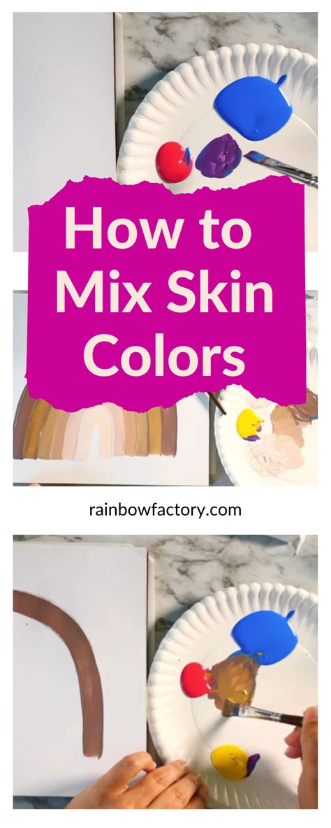 How To Mix Skin Colors Skin Color Art For Kids Painting For Kids