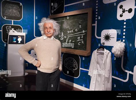 A Wax Figure Of Albert Einstein German Born Theoretical Physicist On