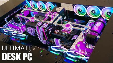 13000 Ultimate Custom Water Cooled Desk Gaming Pc Build