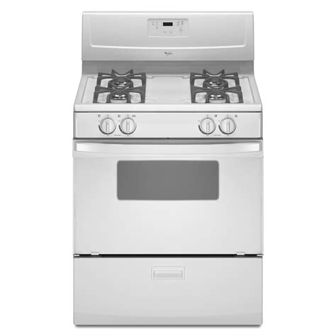 Whirlpool 44 Cu Ft Gas Range White Common 30 In Actual 29875 In
