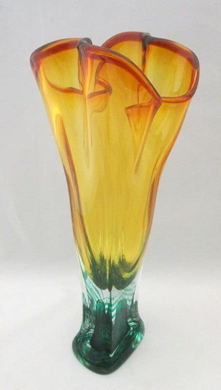 Adam Jablonski Art Glass Vase Lot 189