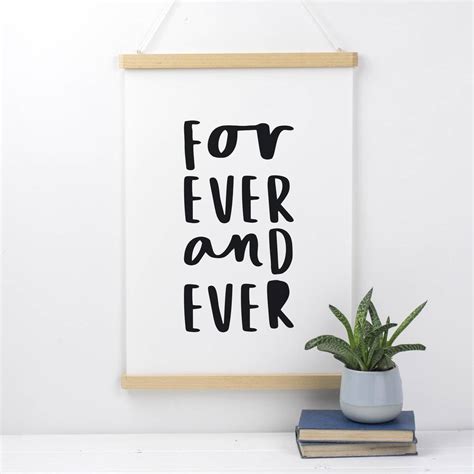 Forever And Ever Print By Russet And Gray