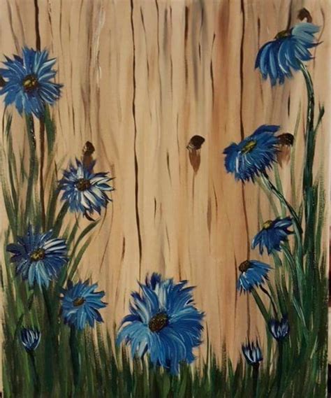 Floral acrylic painting tutorial peony blossom flower live. sip-n-paint with Jen