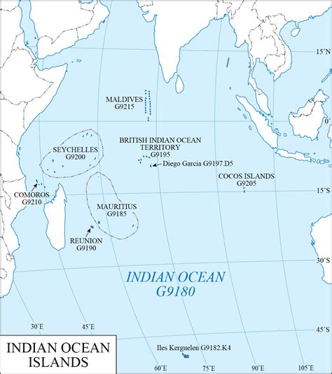Lc G Schedule Map 41 Indian Ocean Western Association Of Map Libraries