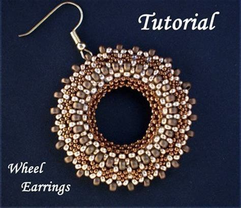 Tutorial Wheel Earrings Bead Pattern Pdf Etsy Earring Patterns