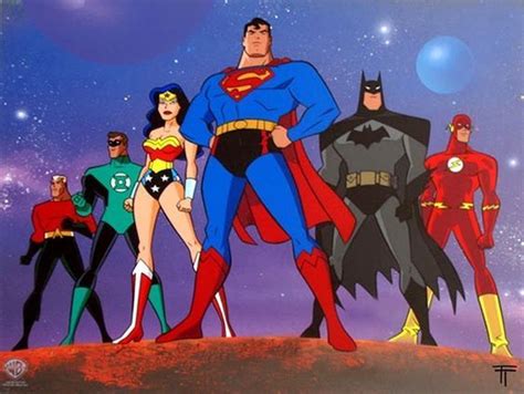 Early Artwork Of The Justice League Animated Series Showed A Different