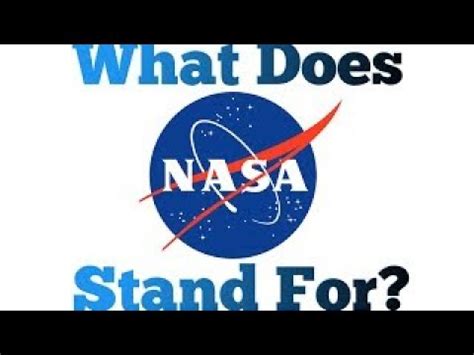 1,043 views | 25 replies. What does NASA stand for? NASA Acronym Challenge - YouTube