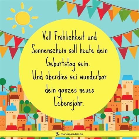 An Image Of A Birthday Card With German Words