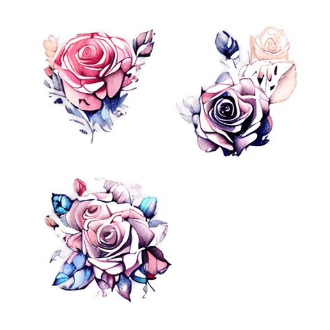 Watercolor Vintage Roses Shabby Chic Floral Design · Creative Fabrica