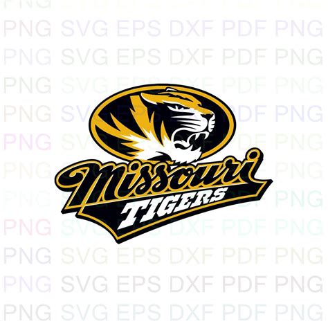 Missouri Tigers Ncaa Football 2 Svg Dxf Eps Pdf Png Cricut Etsy