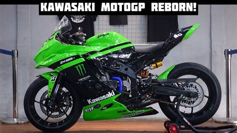 modifikasi zx25r pakai body balap livery motogp kawasaki youtube