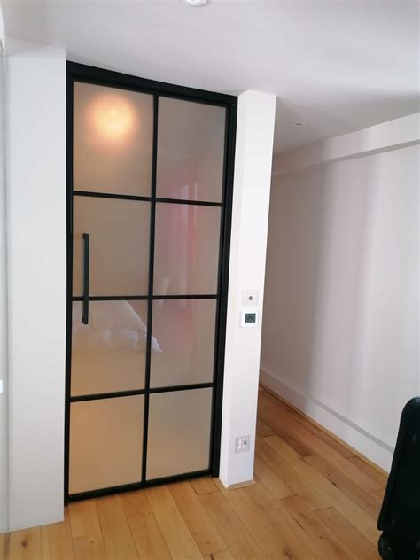 Metal Framed Door Aluminium Doors Interior Decor Black Glass Doors