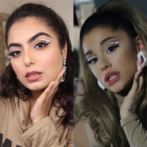 Ariana Grande Makeup 💄 White Eyeliner Looks White Eyeliner Eyeliner Looks