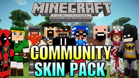 Minecraft Xbox 360 Community Skin Pack Details Youtube