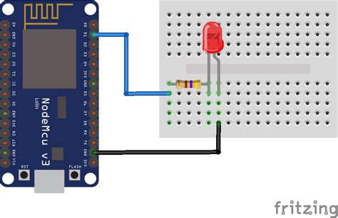 Blink An Led With Nodemcu Esp8266 Learning