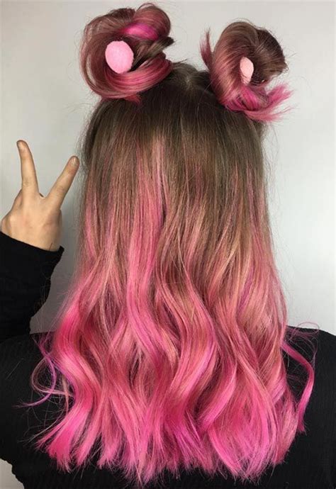 55 lovely pink hair colors tips for dyeing hair pink glowsly pink hair streaks pink hair