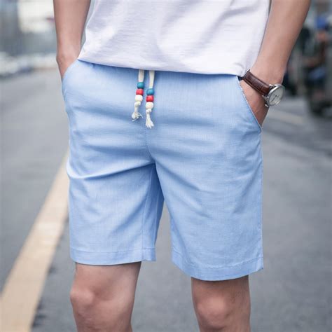 מוצר 2017 Summer Fashion Men Shorts Solid Color Large Size Leisure