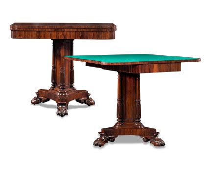 Regency Rosewood Card Tables | Table, Table cards, Rosewood