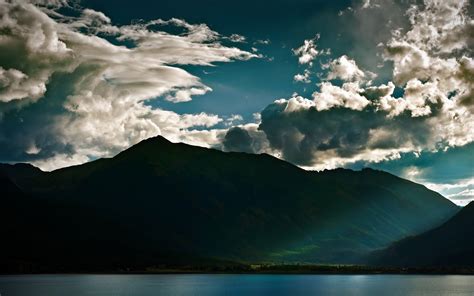 Nature Dark Clouds Mountains Walldevil