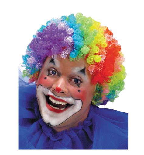 Clown Circus Birthday Party Rainbow Afro Men Costume Wig Fruugo Cz