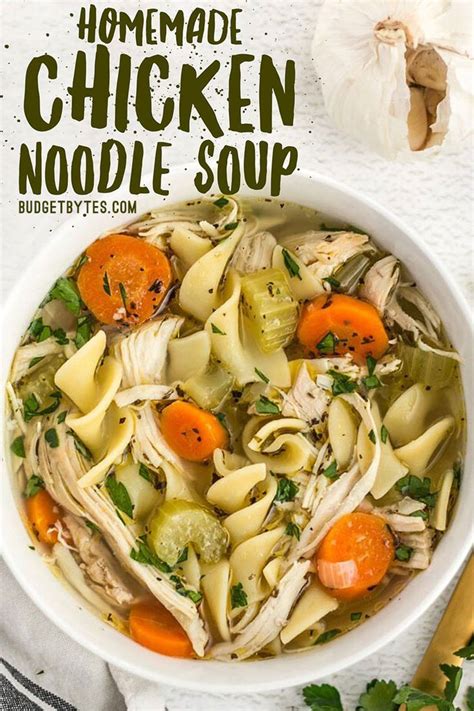 Serve this warming bowl of spicy, nourishing chicken noodle soup whenever you fancy some comfort food. Homemade Chicken Noodle Soup | Recipe | Soup recipes ...