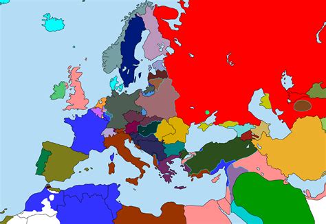 The Map Of Europe In 1920 A Historical Overview World Map Colored Continents