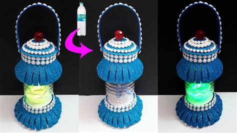 Diy Plastic Bottle Lantern Made With Foam Sheet Best Out Of Waste